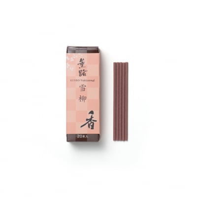 【香老舗 松栄堂】お香スティック(花圃/雪柳/甘露各20本)/香立舞妓/香皿クリーム セット