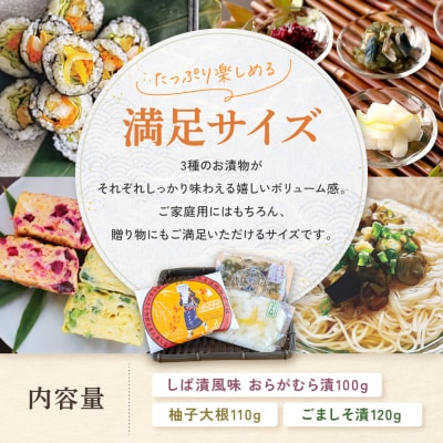 【ニシダや】京都人が選ぶ京都土産第3位の【おらがむら漬】が入ったセットA