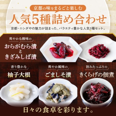 【ニシダや】京都人が選ぶ京都土産第3位の【おらがむら漬】が入ったセットD