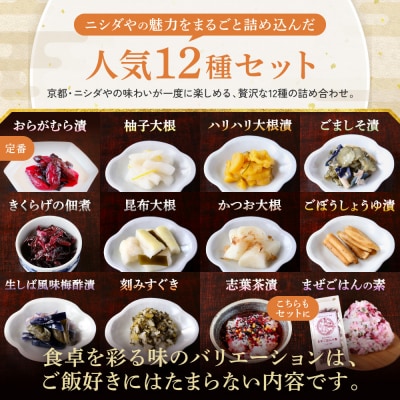 【ニシダや】京都人が選ぶ京都土産第3位の【おらがむら漬】が入ったセットJ