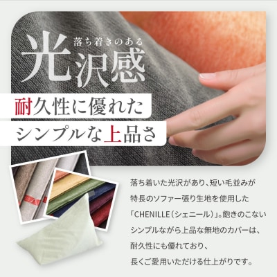 【大東寝具】tetra シェニール(ビッグサイズ)【ビーズクッション座椅子】(パール)