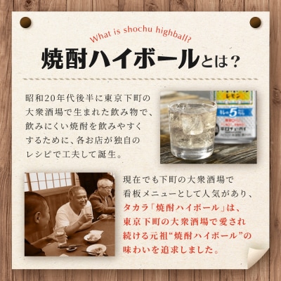 【タカラ】焼酎ハイボール「キレの5%」＜レモン＞ 350ml×24本|焼酎 酎ハイ