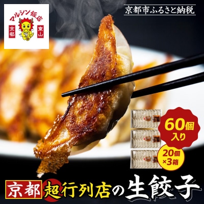 【マルシン飯店】京都・超行列店の生餃子60個(20個×3箱)|京都東山 超人気中華 看板餃子