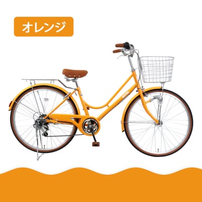 【エイリン】【組立済み発送】ファミリーサイクル26型 KN266NROL【オレンジ】