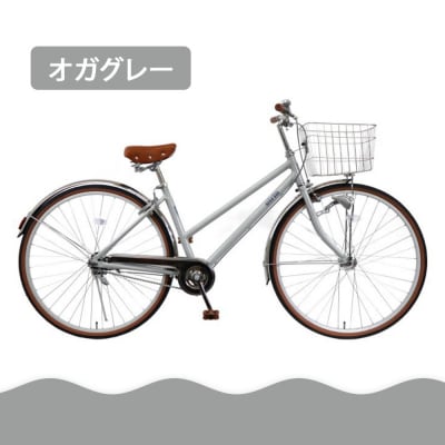 【エイリン】【組立済み発送】シティサイクル27型 AL27EOL【オガグレー】