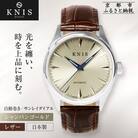 【KNIS】サンレイダイアル 自動巻き 腕時計 革ベルト シャンパンゴールド|京都発 人気ブランド