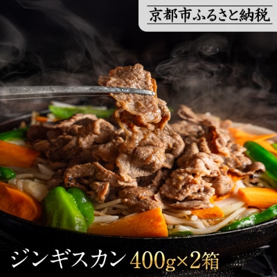 【岡山フードサービス】特製たれ漬けジンギスカン 400g×2箱|厳選ラム肉 やわらかジューシー