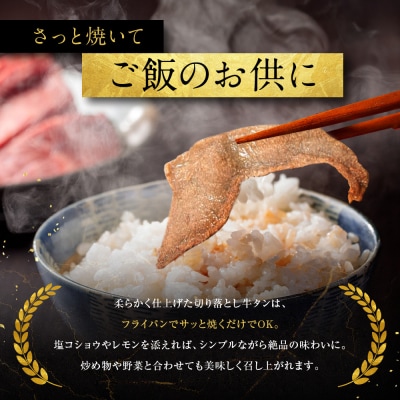 《限定寄付額～9/30》【エスイー】牛タン切り落とし200g×3P|京都 牛タン 人気セット 小分け