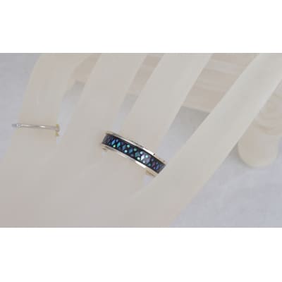 【嵯峩螺鈿野村】グラデーションリング|京都 老舗 伝統工芸 漆器 ジュエリー