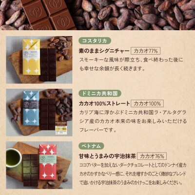 【Premarche Cacaolate Lab】チョコレート 産地食べ比べ6枚セット <セットB>