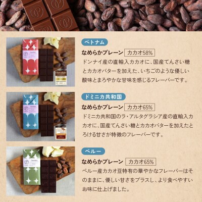 【Premarche Cacaolate Lab】チョコレート 産地食べ比べ6枚セット <セットC>