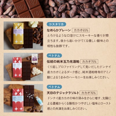 【Premarche Cacaolate Lab】チョコレート 産地食べ比べ6枚セット <セットC>