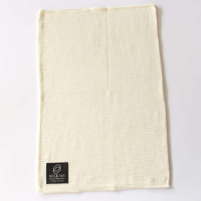 【伊と幸】《白生地の老舗が贈る》シルクニット腹巻き(キナリ)|京都 人気腹巻き ルームウェア