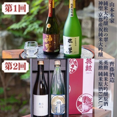 京の日本酒 定期便 全5回 | 京都 人気酒蔵 日本酒飲み比べ