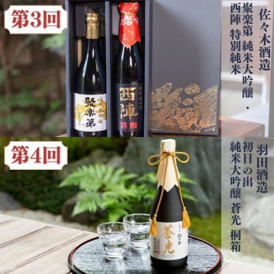 京の日本酒 定期便 全5回 | 京都 人気酒蔵 日本酒飲み比べ