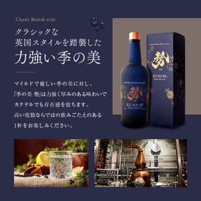 【京都蒸溜所】季の美 勢 京都ドライジン 700ml×4本 |クラフトジン スピリッツ 人気セット