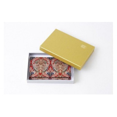 【龍村美術織物】裂裏名刺入(壬生寺裂・小赤)