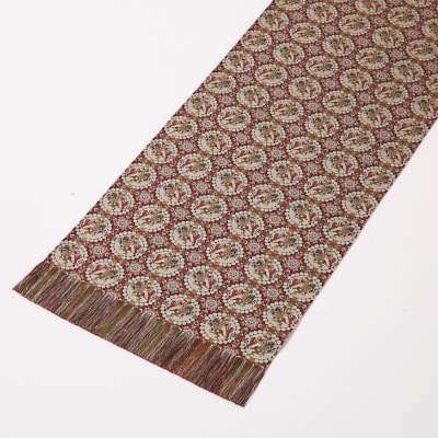 【龍村美術織物】経錦テーブルセンター3号(獅子狩文錦)