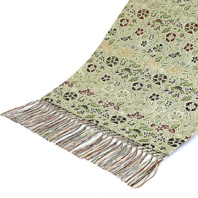 【龍村美術織物】早雲寺テーブルセンター(2号サイズ・銀)