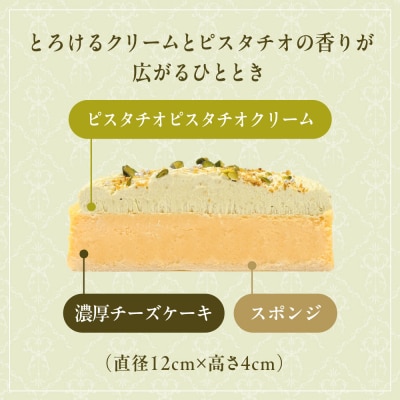 【京都フレーバーズ】濃厚チーズケーキ ピスタチオ(12cm)|人気スイーツブランド ご褒美スイーツ