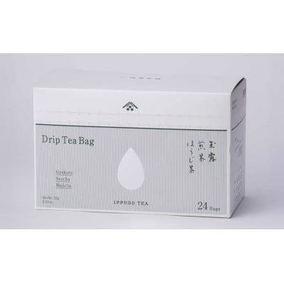 【一保堂茶舗】ドリップティーバッグセット 24袋 (玉露・煎茶・ほうじ茶)(各8袋)