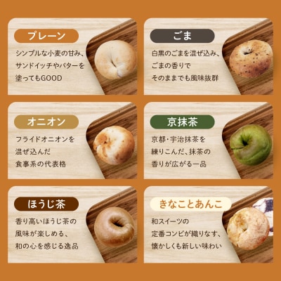 ＜3ヶ月定期便＞【CHABON】北海道産小麦100%のベーグル ランダム24個セット