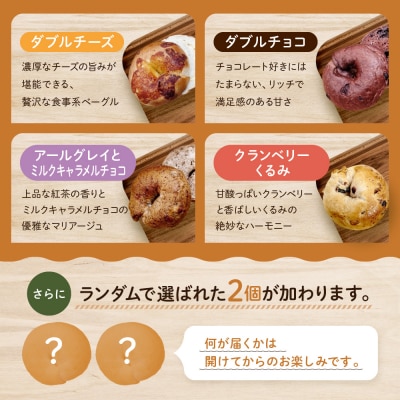 【CHABON】北海道産小麦100%のベーグル24個詰め合わせ (10種+ランダム2種)×各2個