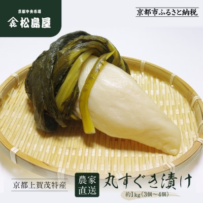【期間限定～1/15】【松島屋】京都上賀茂特産 農家直送丸すぐき漬け1kg|京都 老舗 大容量 人気