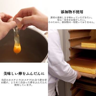 【越後家多齢堂】 カステイラ木箱入 22cm×24cm(二段重)