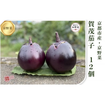 【先行予約・2026年7月発送】京ブランド野菜・賀茂茄子(かもなす)12個 約3kg