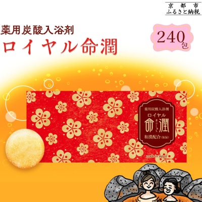 【渡辺】薬用炭酸入浴剤 ロイヤル命潤 240包|京都 入浴剤 人気セット