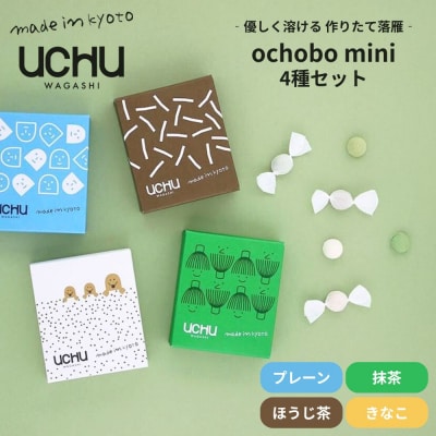 【UCHU wagashi】作り立て落雁ochobo mini 4種セット|創作和菓子 人気落雁