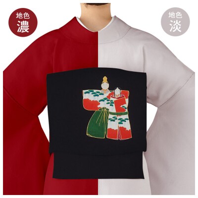 【和装振興応援プロジェクト】歳時記3月3「ひな祭り」京手描友禅 染帯|染帯 着物