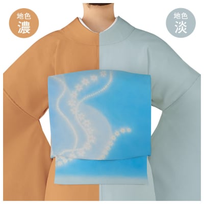 【和装振興応援プロジェクト】歳時記6月1「ジューンブライド」京手描友禅 染帯|染帯 着物 織物