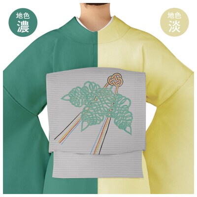 【和装振興応援プロジェクト】歳時記7月1「七夕」京手描友禅 染帯|染帯 着物 織物 人気 おすすめ