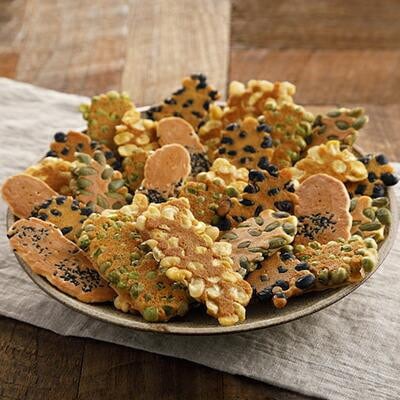 【京・月待庵】職人の手焼き豆煎餅 まんぷく缶(80枚入り)