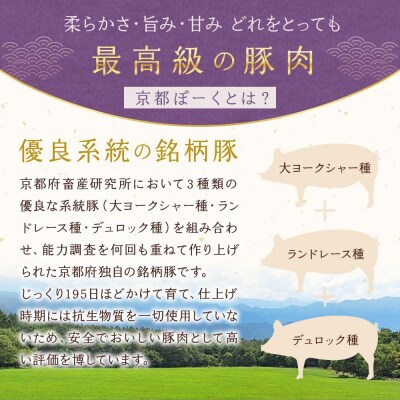 【京都特産ぽーく】〈3か月定期便〉京都ぽーく豚肉こま切れ 計5.4kg(225g×8P×3か月)