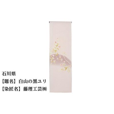 【47都道府県着物応援プロジェクト】 石川県 京手描友禅 付下げ着尺