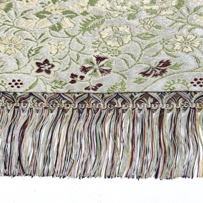 【高島屋選定品】〈龍村美術織物〉早雲寺テーブルセンター(1号サイズ・銀)