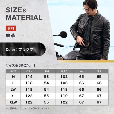 【デグナー】シープレザージャケット[13WJ-1C] LWサイズ|京都 バイクギア 人気ブランド 