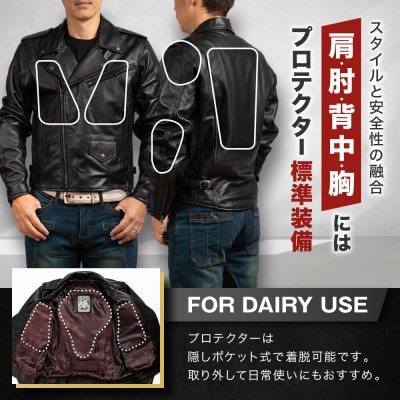 【デグナー】レザージャケット[24WJ-4] Lサイズ|京都 バイクギア 人気ブランド ジャケット 