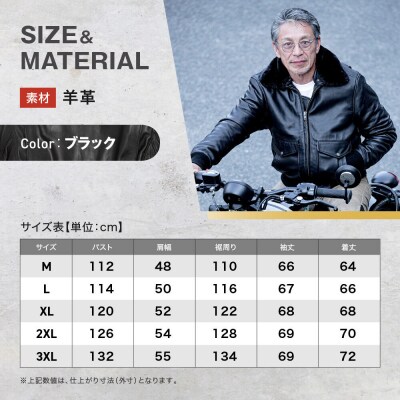 【デグナー】シープレザーフライトジャケット[25WJ-4] 2XLサイズ|京都 バイクギア 
