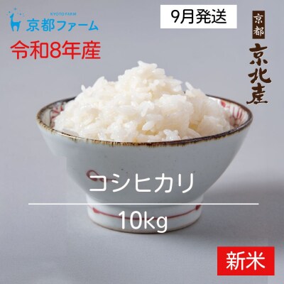 【新米先行受付】【京都ファーム】令和8年産 京都ファームのコシヒカリ 精米10kg 9月発送 
