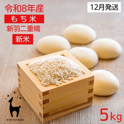 【新米先行受付】【京都ファーム】令和8年産 京都ファームのもち米 新羽二重糯5kg 12月発送 