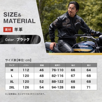 【デグナー】シープレザーMA-1ジャケット[23WJ-4] XLサイズ|京都 バイクギア 