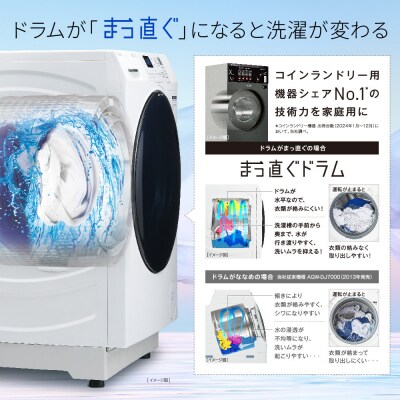 【AQUA】ドラム式洗濯乾燥機 洗濯8kg 乾燥4kg AQW-SD8A-R 台無し(右開き)
