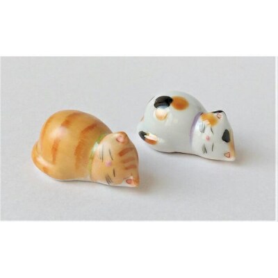 【ギャラリー洛中洛外】のんびりお昼寝ネコちゃんのお箸置き ひだまり猫箸置