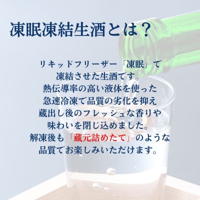 京都 凍眠凍結生酒 飲み比べ3本セット 300ml×3本|冷凍 日本酒 人気セット