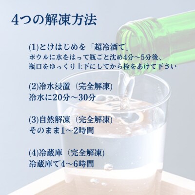 京都 凍眠凍結生酒 飲み比べ3本セット 300ml×3本|冷凍 日本酒 人気セット
