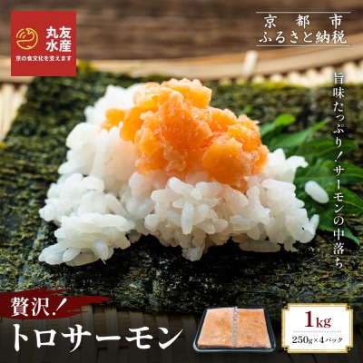 【丸友水産】トロサーモン 250g×4パック 計1kg|京都 トロサーモン ノルウェー産